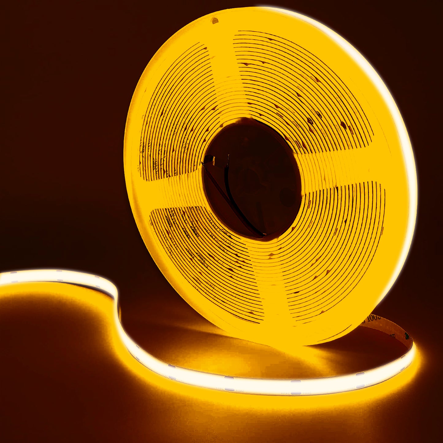 COB LED Strip 12V Flexible 5mm 8mm Width - Golden Yellow
