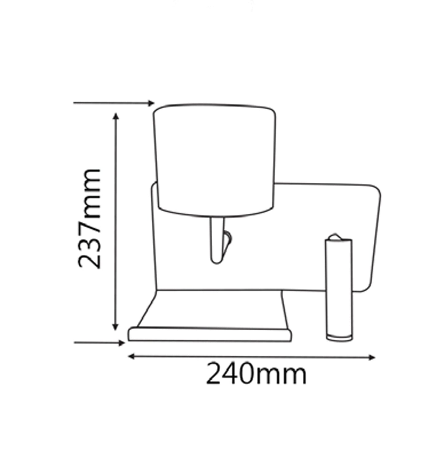 Frosted Glass Deco Wall Light & Reading Light (with USB charger)