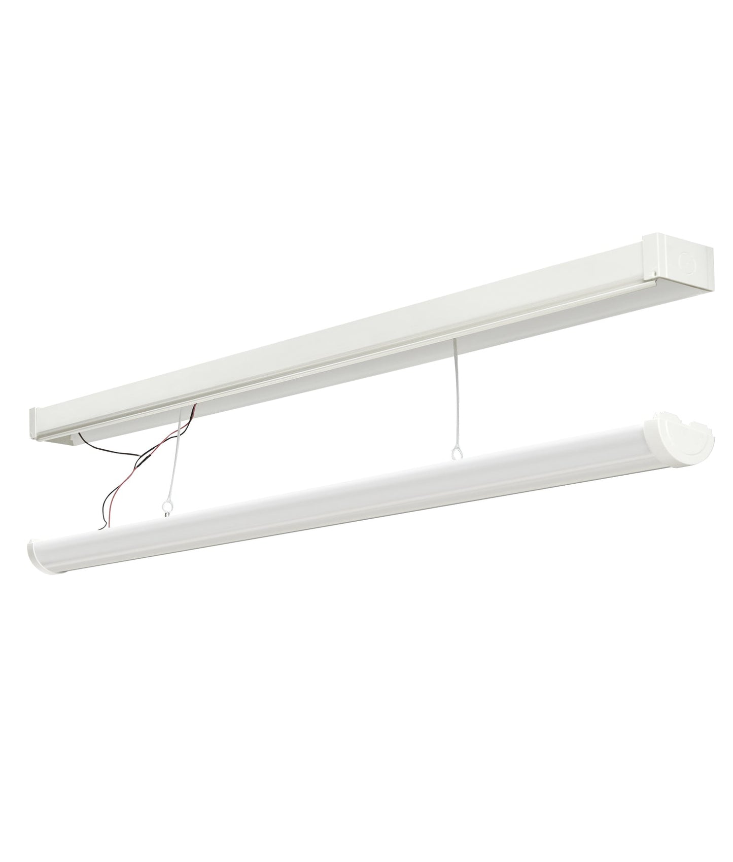 White Surface Mounted Dual Power Tri-CCT Batten Lights