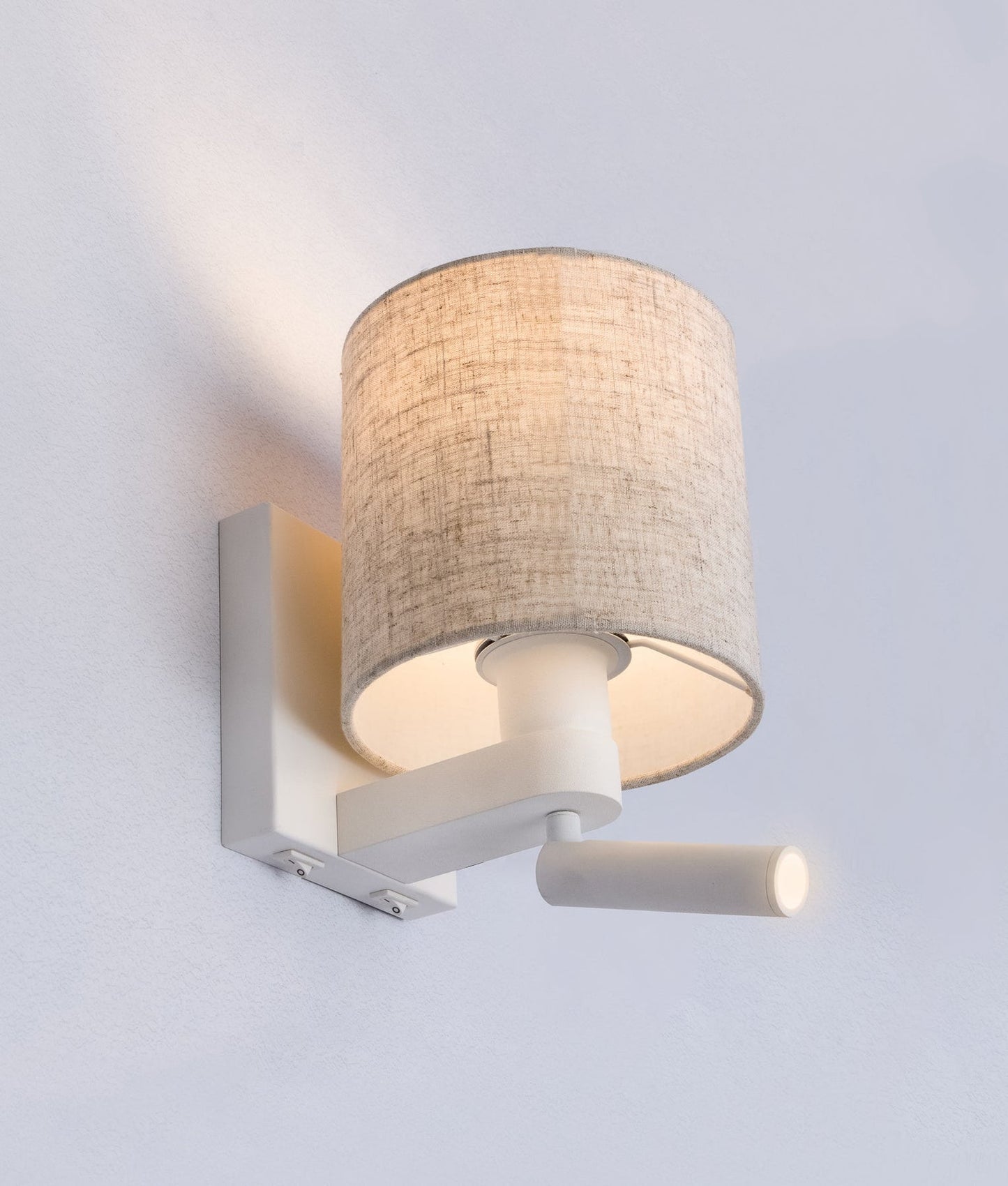 E27 Interior Wall Lamp With Adjustable LED Reading Lights