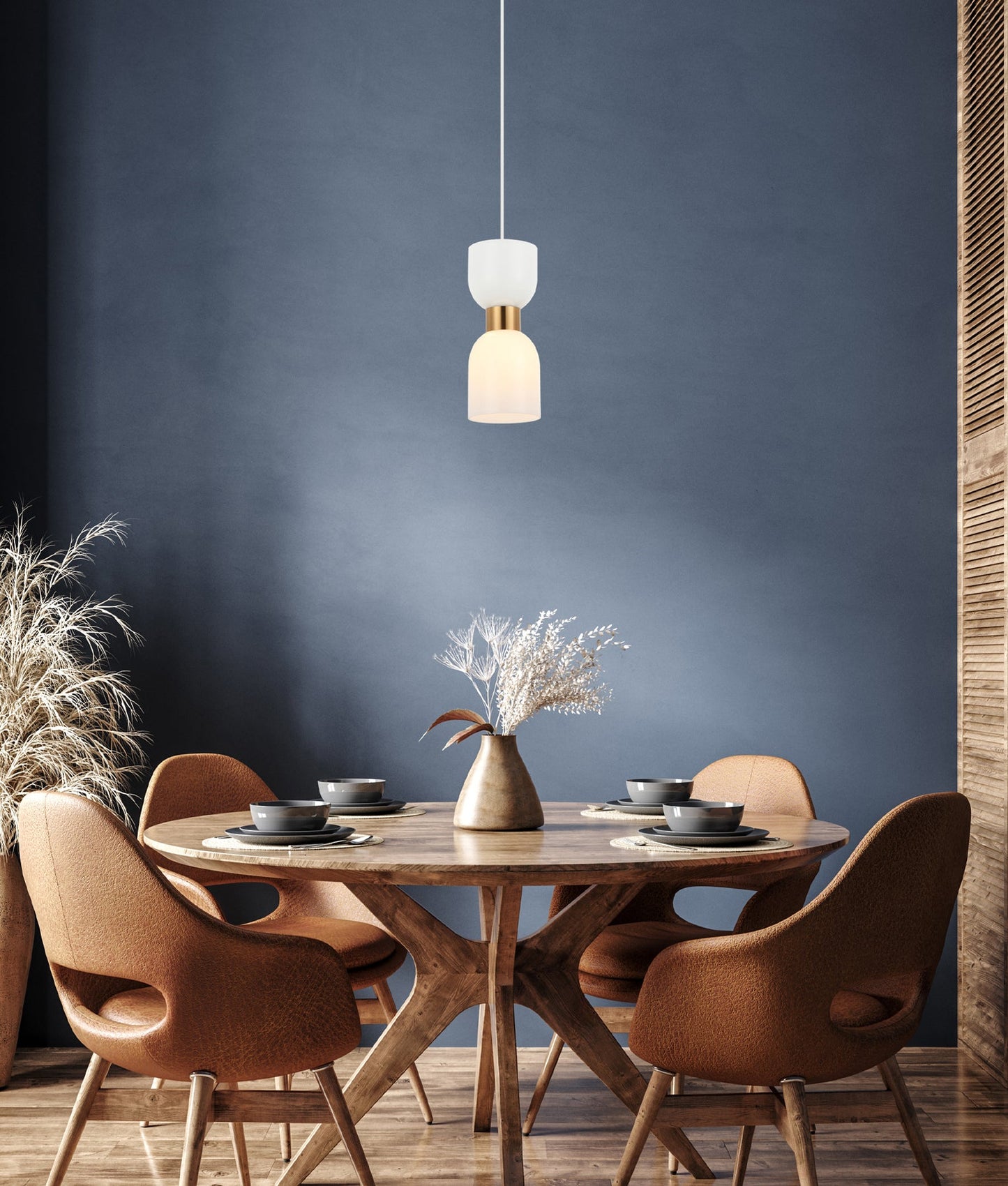 Opal Glass Ellipse Pendant Lights