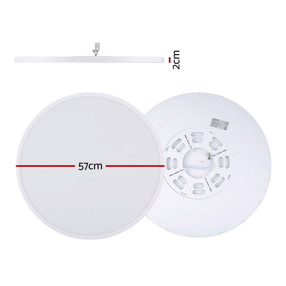 Ultra-Thin Tri-Colour LED Ceiling Light - White