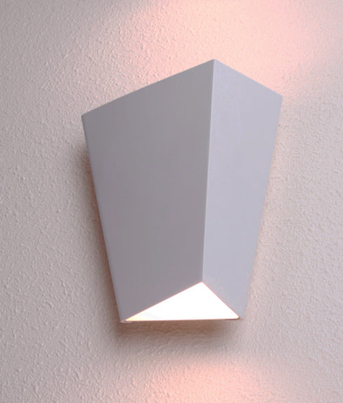 Interior Sand White Angled LED Up/Down Wall Light