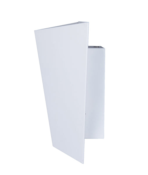 Interior Sand White Angled LED Up/Down Wall Light