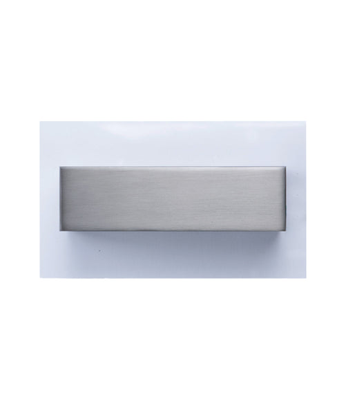 LED Interior Satin Nickel With Clear Acrylic Border Rectangular Wall Light
