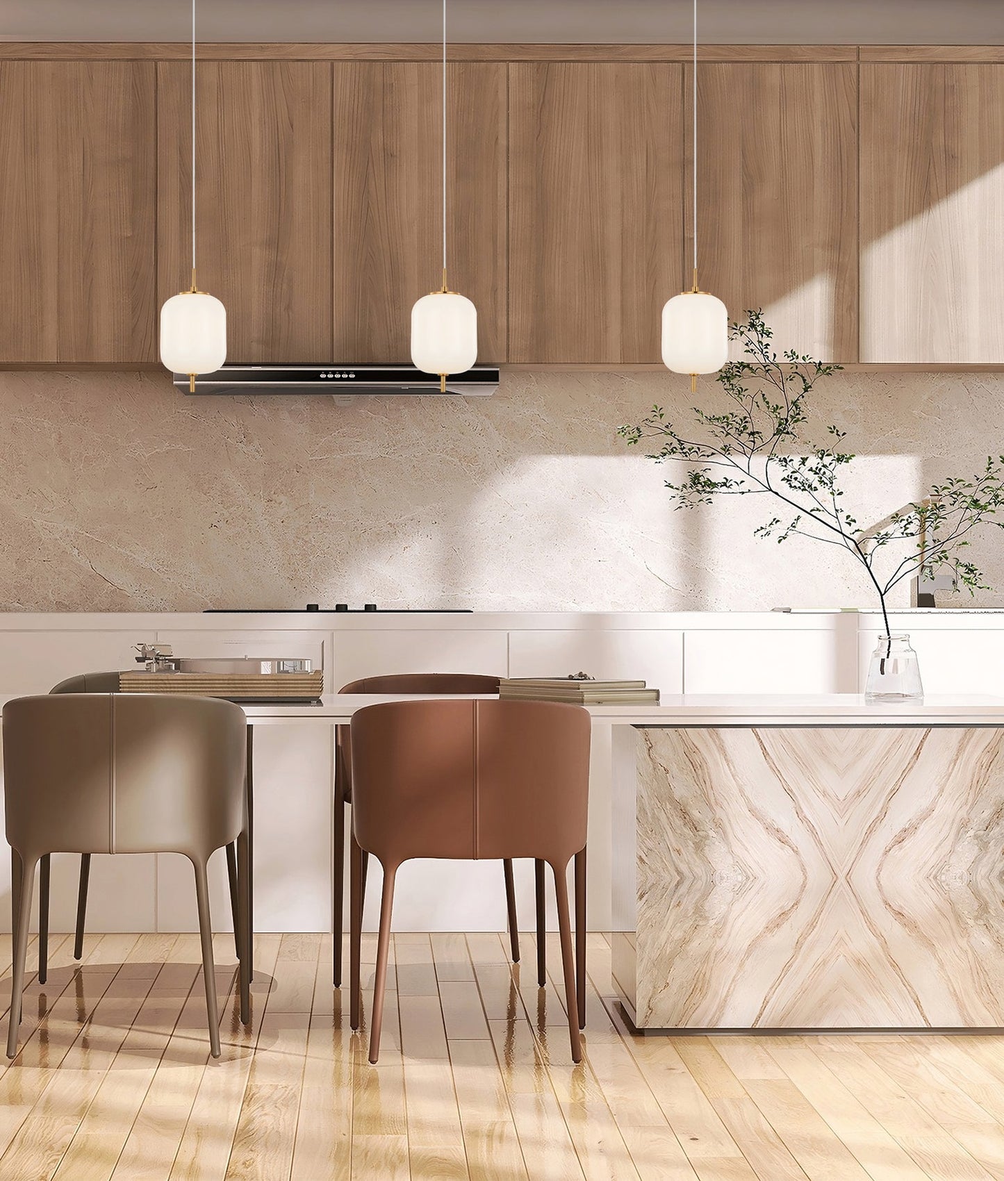 Interior Opal Matte Mirror Finish Jar Pendant Lights