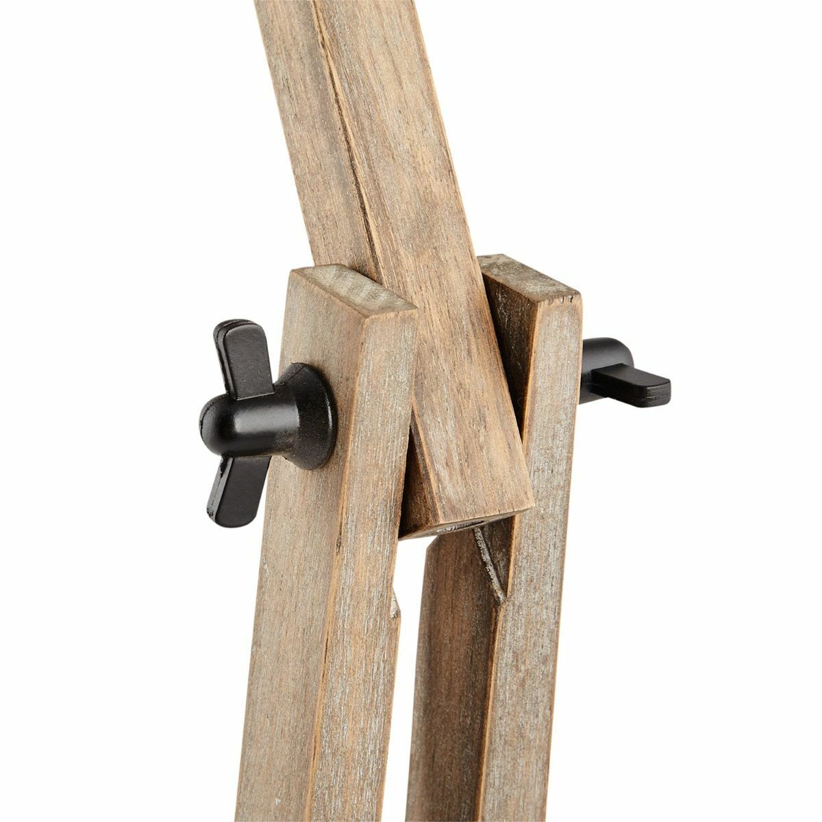 Industrial Adjustable Desk Lamp with Wood Arm and Black Metal Shade