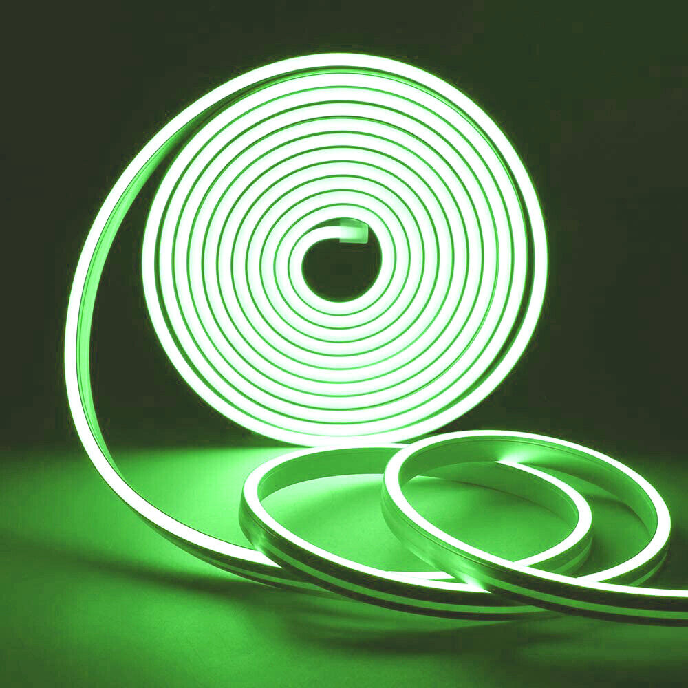 12V Waterproof IP67 120LED/m Neon LED Strip - Green