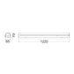 White Surface Mounted Dual Power Tri-CCT Batten Lights