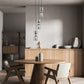 Opal Ellipse Multiple Round Base Pendant Lights