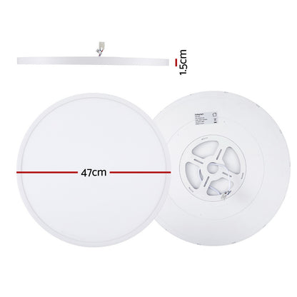 Ultra-Thin Tri-Colour LED Ceiling Light - White