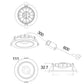 LED Gimbal Dimmable Tri-CCT Recessed Downlight