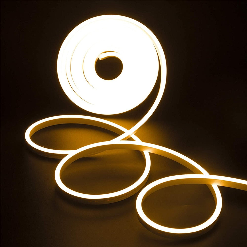 12V Waterproof IP67 120LED/m Neon LED Strip - Day Light