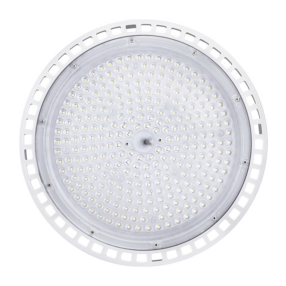 White UFO LED High Bay Light 200W - Industrial Workshop Lamp