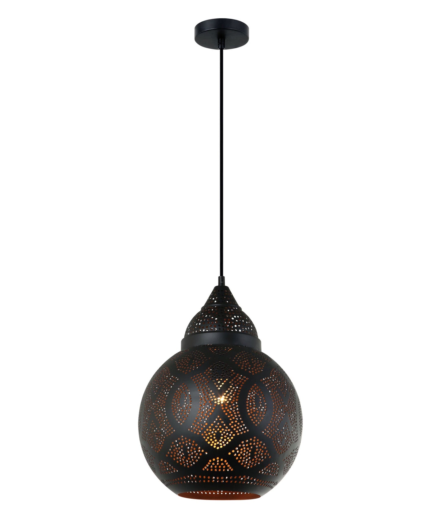 Bohemian Bell Shape Pendant Light - Black