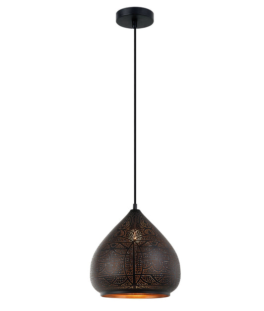 Bohemian Ellipse Shape Pendant Light - Black