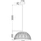 Bohemian Dome Shape Pendant Light - White
