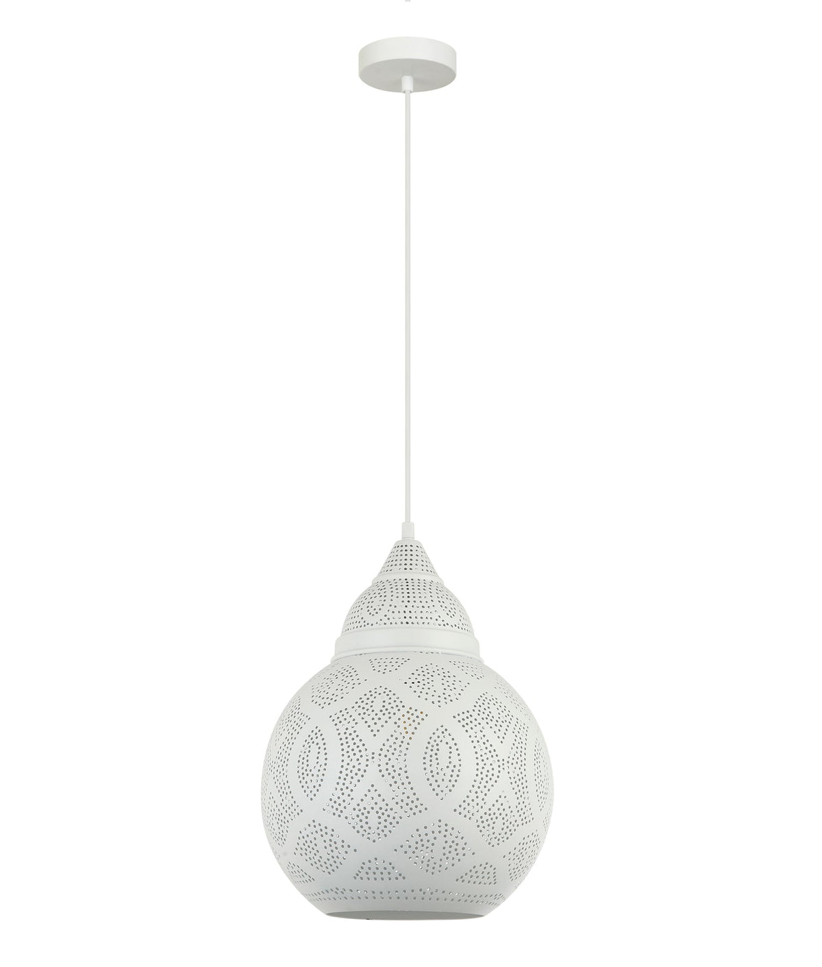 Bohemian Bell Shape Pendant Light - White