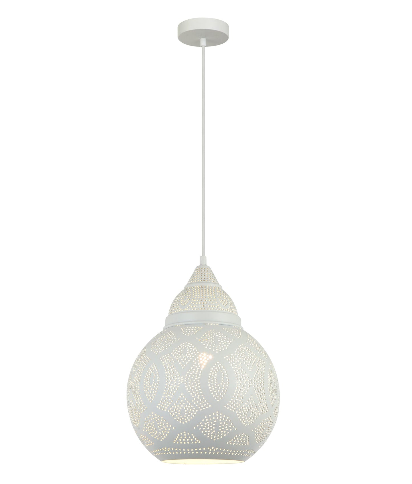Bohemian Bell Shape Pendant Light - White