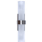 LED Interior Satin Chrome Tubular Up/Down Wall Light