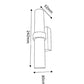 LED Interior Satin Chrome Tubular Up/Down Wall Light
