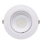 Recessed Trunk Gimble Ceiling Adjustable Tri-Colour LED Downlight - White
