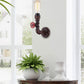Interior Aged Iron 1xPipe Wall Light