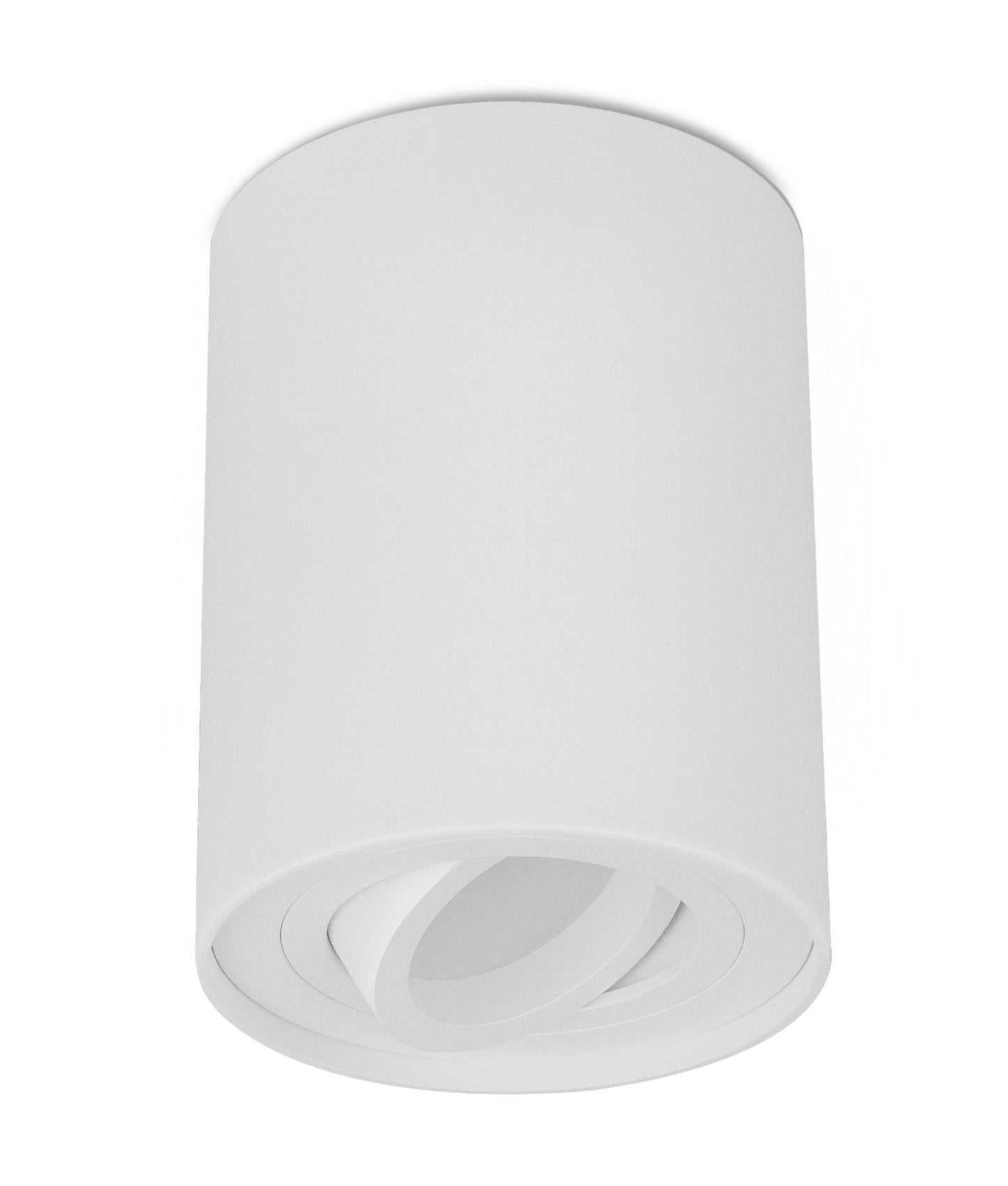 GU10 Round Gimbal Surface Mounted Ceiling Downlight - White