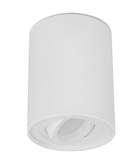 GU10 Round Gimbal Surface Mounted Ceiling Downlight - White