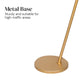 Contemporary Copper Arc Floor Lamp with Tapered Empire Shade
