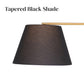 Contemporary Copper Arc Floor Lamp with Tapered Empire Shade