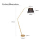Contemporary Copper Arc Floor Lamp with Tapered Empire Shade