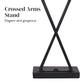 Metal X-Stand Table Lamps with Rectangular Fabric Shade (Set of 2)