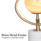 Sculptural Marble Base Table Lamp with Globe Light