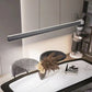 Modern Minimalist Trapezoid Pendant Light Adjustable LED Bar Light - White