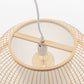 Tropical Boho Bamboo Sphere Pendant - Natural Woven Bell Shade Hanging Light